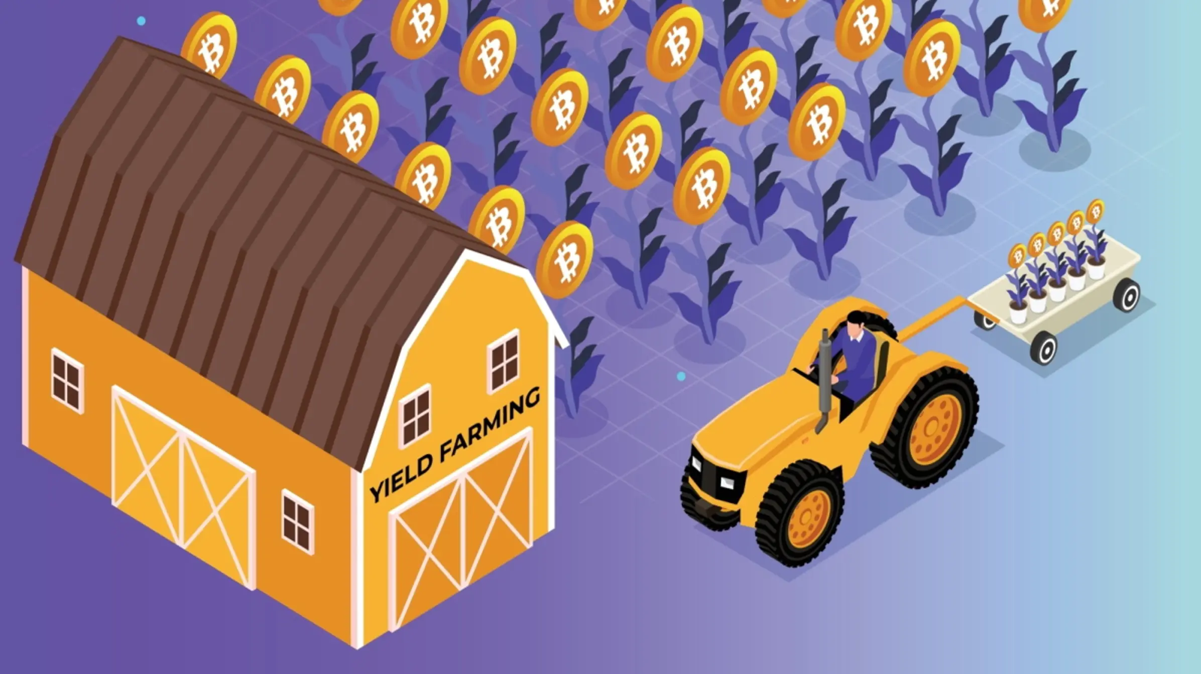 An illustration of yield farming.