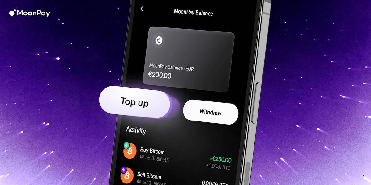 MoonPay balance top up