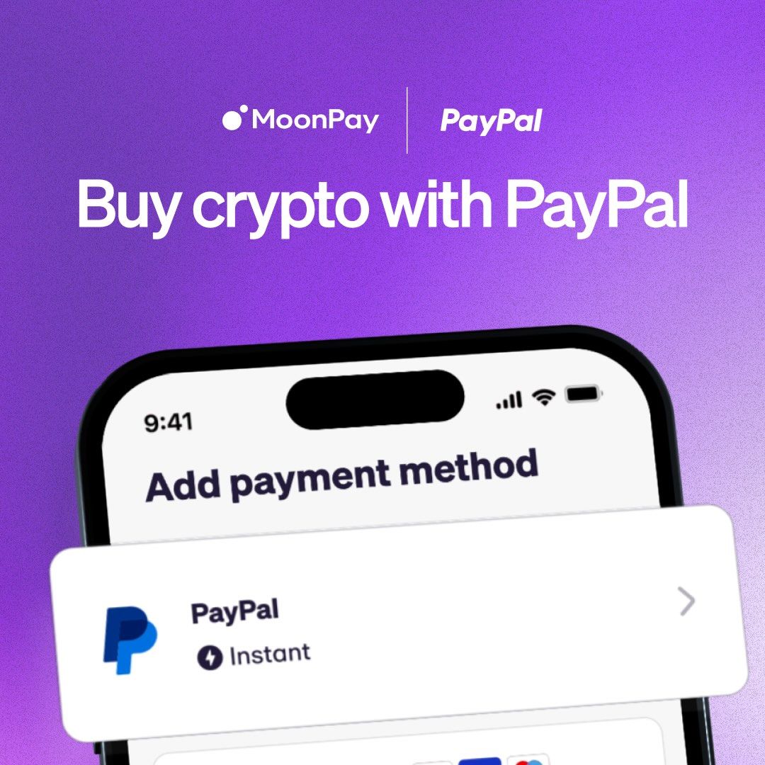 PayPal integration live for U.S. users - MoonPay