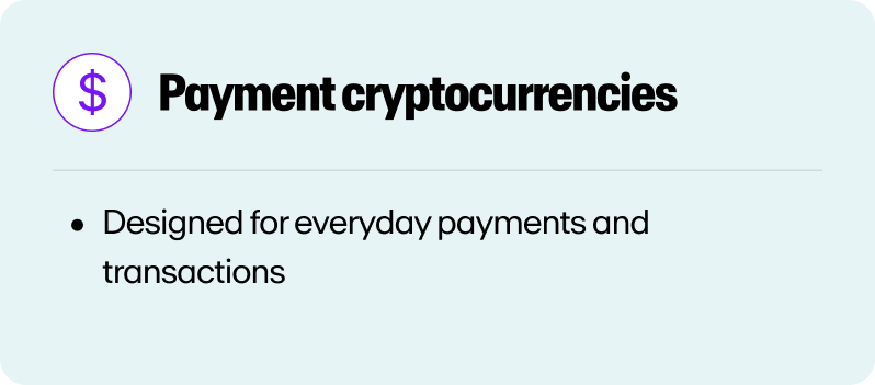 A definition of payment crypto coins