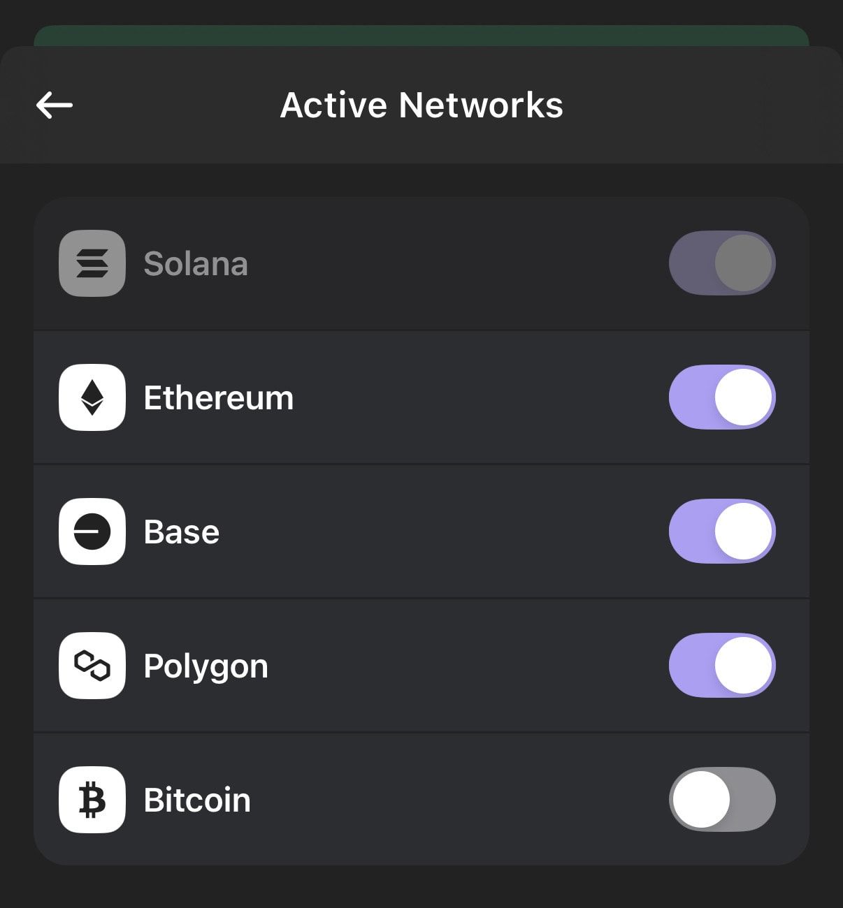 A screenshot of Active Networks on Phantom