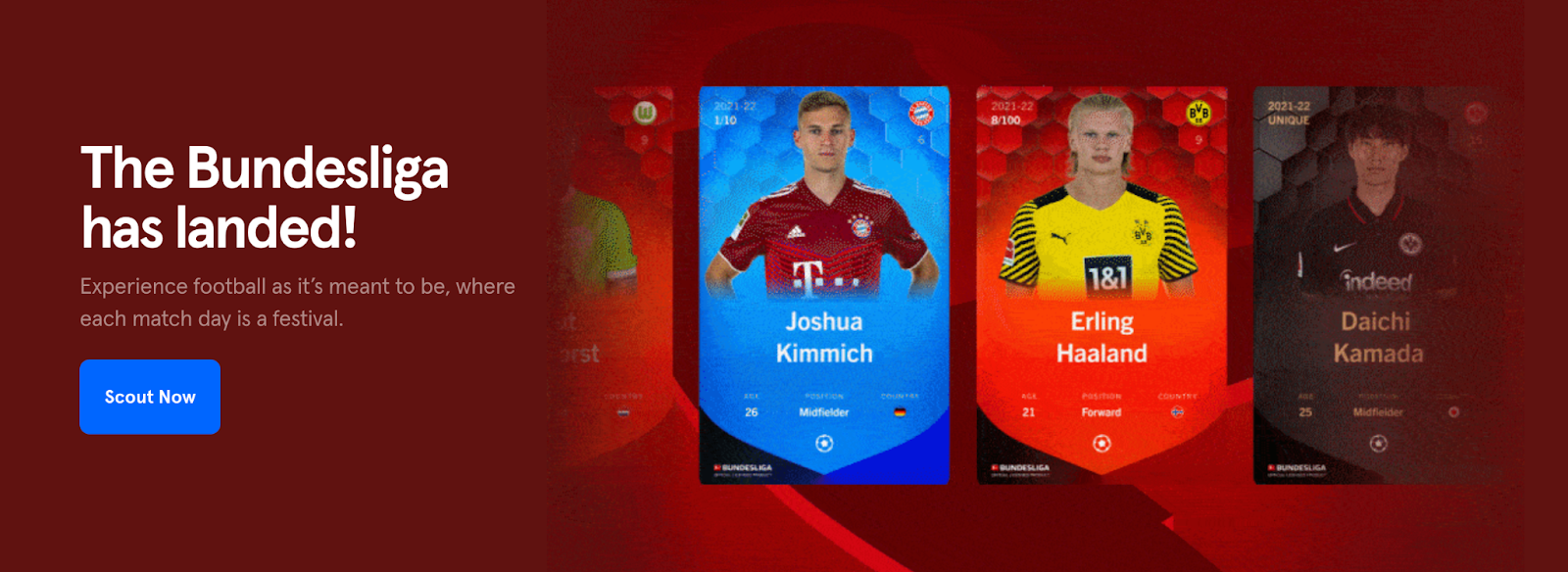 An announcement of Sorare's addition of the German Bundesliga.