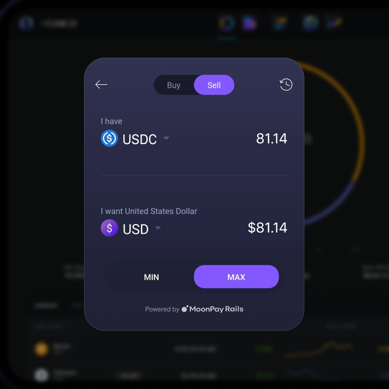 ramps sell usdc and usd