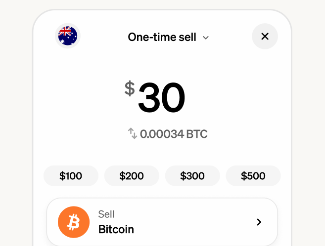 One time sell en-au