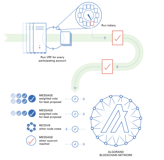 A flow chart of Algorand’s Pure Proof-of-Stake